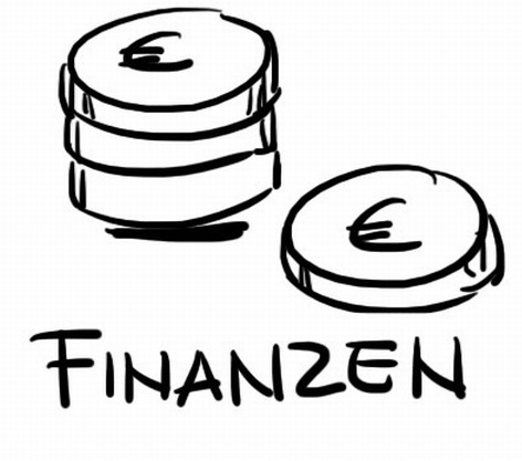 Zeichnung: Euro-Münzen