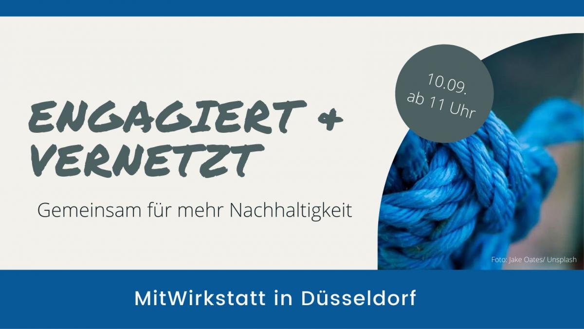 Visusual von der Veranstaltung MitWirkstatt am 10.09, die im Initiativen in Düsseldorf stattfinden wird