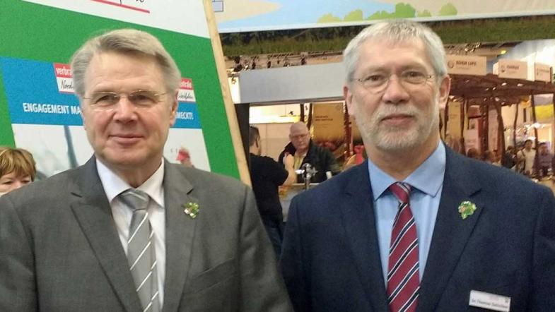 Umwelt-Staatssekretär Dr. Heinrich Bottermann und LANUV-Präsident Dr. Thomas Delschen