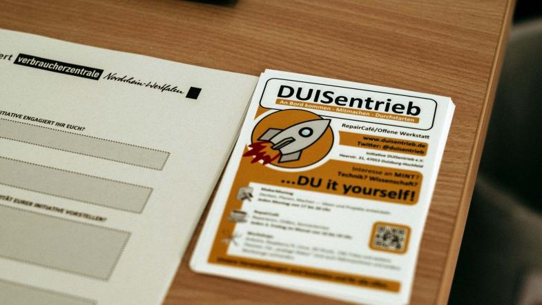Flyer von der Initiative DUISentrieb