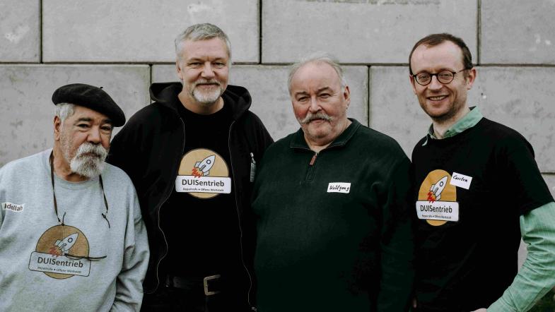 Mitglieder der Initiative Duisentrieb