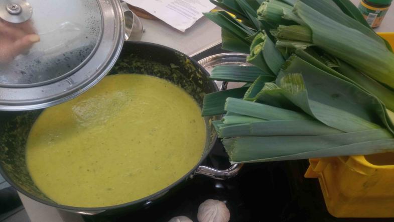 Apfel-Lauch-Suppe