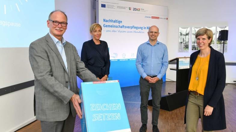Vier Referent:innen der Fachtagung