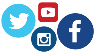 Logos der Social Media-Kanäle